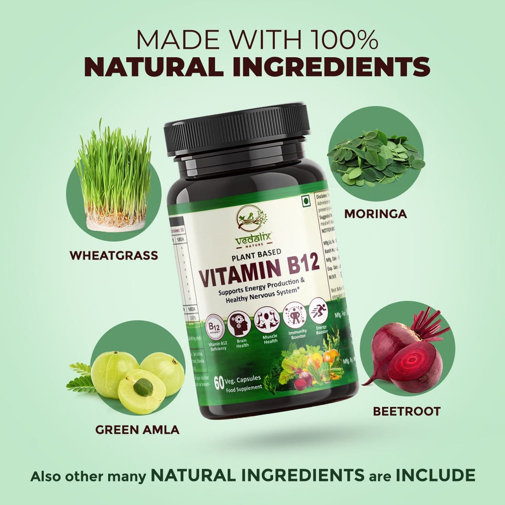 Vedalix Nature's Vitamin B12 Capsules