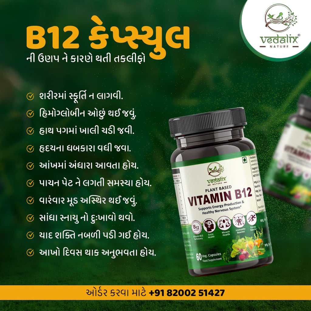 Vedalix Nature's Vitamin B12 Capsules