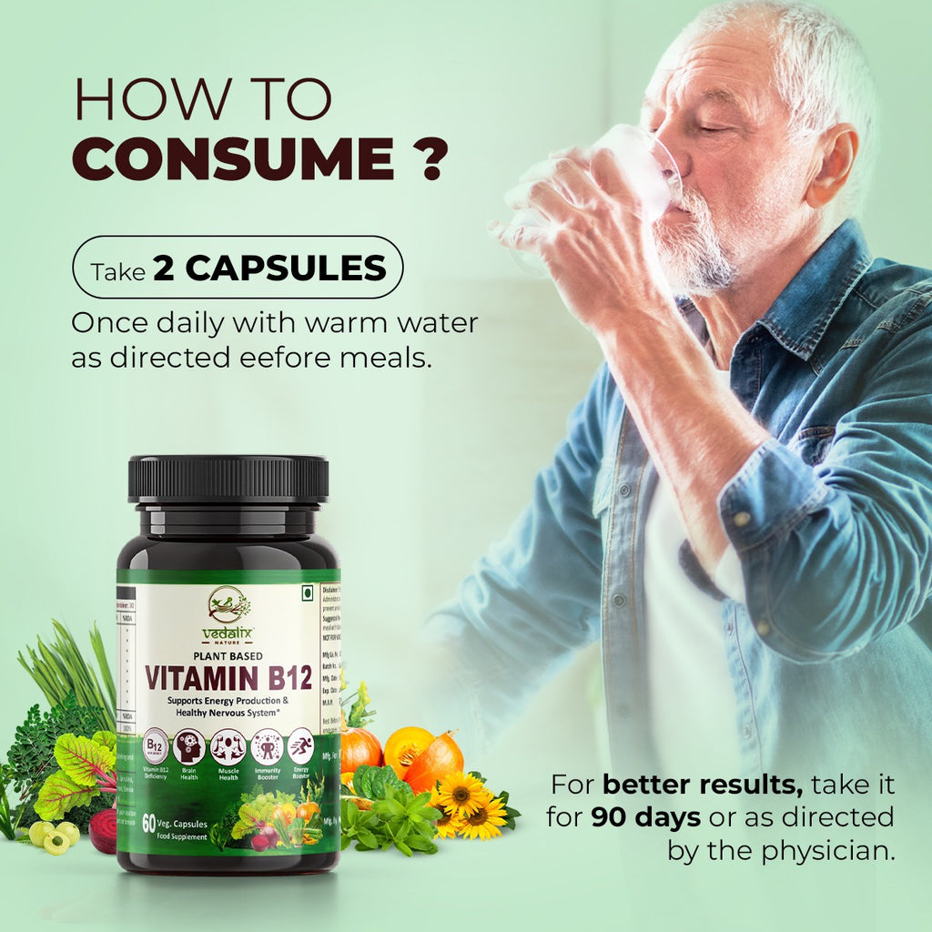 Vedalix Nature's Vitamin B12 Capsules