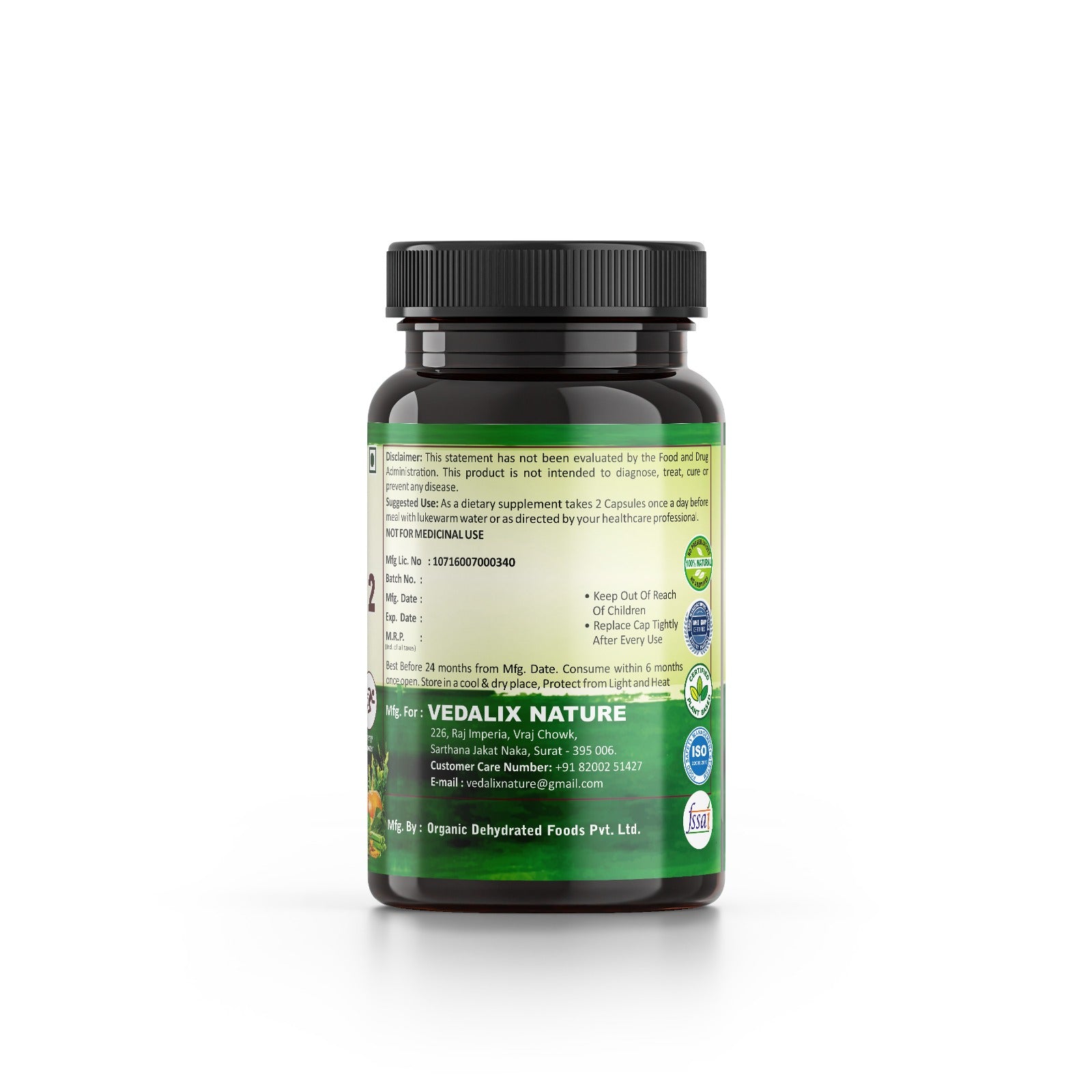 Vedalix Nature's Vitamin B12 Capsules